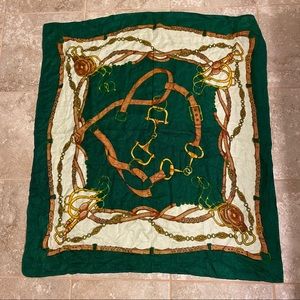 Fun equestrian theme printed scarf